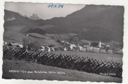 E2719) ABTENAU 712m Gegen Bischofsmütze - Salzburg 2454m - Tolle S/W FOTO AK Zaun Kirche Häuser ALT - Abtenau