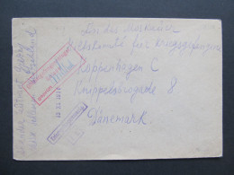 BRIEF Offiziergefangenenlager Neisse Nysa - Koppenhagen Kriegsgefangenenpost Prisonniers De Guerre  // D*58243 - Prisoners Of War Mail