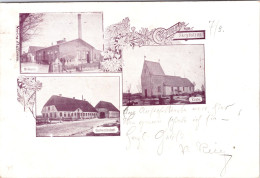 Gruss Aus Skrydstrup (Bahnpost Stempel: Woyens-Rödding 1900, Nordschleswig) - Danemark
