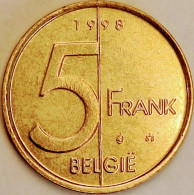 Belgium - 5 Francs 1998, KM# 190 (#3198) - 5 Frank