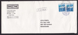 Switzerland: Priority Cover To Netherlands, 1993, 2 Stamps, Mountains, Small Cancel Military School (damaged; Creases) - Covers & Documents