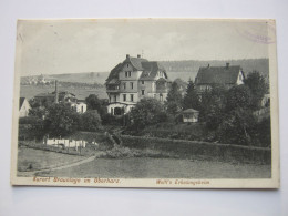 BRAUNLAGE , Erholungsheim , Schöne  Ansichtskarte  Um 1912 - Braunlage