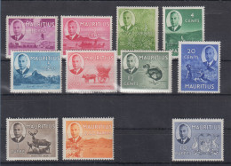 Mauritius 1950 Landestypische Motive  Mi-Nr. 227- 241 Nicht Kpl. Postfrisch ** - Maurice (1968-...)