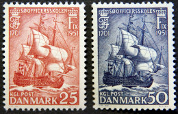 Denmark 1951 Naval Officers College MINr. 323-24  MNH (**)  ( Lot KS 1530 ) - Nuovi