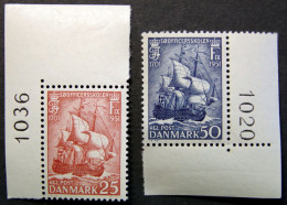Denmark 1951 Naval Officers College MINr. 323-24  MNH (**)  ( Lot KS 1530 ) - Unused Stamps