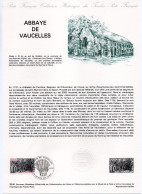 - Document Premier Jour L'ABBAYE DE VAUCELLES - LES RUES DES VIGNES 19.9.1981 - - Abadías Y Monasterios