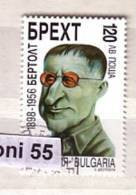 1998 Bertolt Brecht - German Writer 1v- Used/oblitere (O)  Bulgaria / Bulgarien - Used Stamps