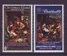 CHRISTMAS ISLAND 37-38,unused,Christmas 1971 (**) - Christmas Island