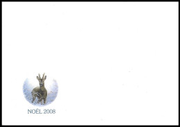 LUXEMBOURG - Enveloppe/Omslag - BUZIN - Noël / Kerstmis / Weihnachten - 2008 - Chevreuil / Reeën / Reh - Game