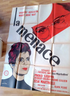 Affiche Orig Ciné LA MENACE Marie-José NAT HOSSEIN OURY 120x160 Litho 1961 Frédéric DARD - Affiches & Posters