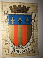 Delcampe - CPSM BARRE DAYEZ 1317 G Blason Amboise à Plat 10x15 Cm - Barday