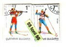 1993 World Biathlon Championship 2v.- Used/oblitere (O) Bulgaria / Bulgarie - Oblitérés