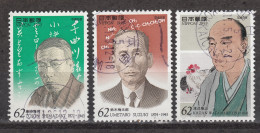 JAPAN 2069-71 (0) (1993)  Personnalités Culturelles - Used Stamps
