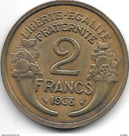 France 2 Francs 1938 Km 886  Xf - 2 Francs