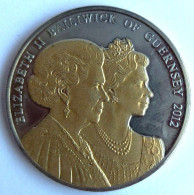 Bailiwick Of Guernsey Elizabezh II. (1952-2023) "Diamond Jubilee" 5 Dollar 2012 UNC.- - Jersey