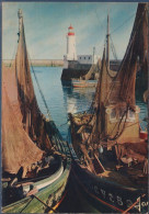 Port De Guilvinec, Bateaux Séchant Leurs Filets, La Bretagne En Couleurs, - Guilvinec