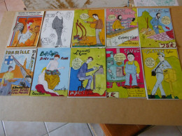 Lot D Une Centaine De Pieces Signees Robert Faraboz Themes Salons-gendarmerie-erotik-et Autres Neuves - 100 - 499 Postales