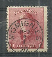 168 Stempel MOMIGNIES  (A3) - 1919-1920 Roi Casqué