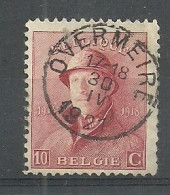 168 Stempel OVERMEIRE  (A10) - 1919-1920  Cascos De Trinchera