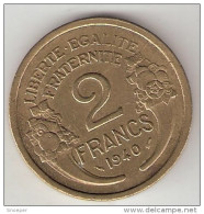 *france 2 Francs 1940  Km 886  Vf+ - 2 Francs