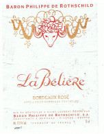 BARON PHILIPPE DE ROTHSCHILD-LA BELIERE-BORDEAUX ROSE- - Rosés