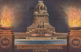 Privatpostkarte MiNr. PP 27 C 179 02, VÖLKERSCHLACHTDENKMAL, Gestempelt SST 18.10.1913, 5 Pf. Germania Grün - Other & Unclassified