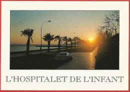 España : Tarragona : Atardecer Sobre Hospitalet Del Infant - Tarjeta Postal Escrita, Muy Buen Estado - Tarragona