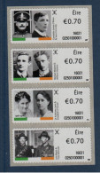 EIRE Ireland Irlande, **, Yv D 69, 70, 71, 72, , Mi ATM 69 à 72, SG M 65, 66, 67, 68, Insurrection De Pâques 1916, - Vignettes D'affranchissement (Frama)