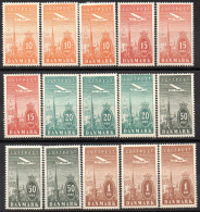 2359.DENMARK, 1934 AIR #6-10 X 3 MH - Aéreo