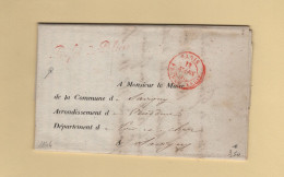 Franchise - Prefet De Police - 1844 - Nourrices Vendomes Loir Et Cher - 1801-1848: Précurseurs XIX