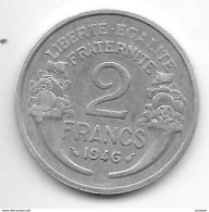 *france 2 Francs 1946  Km 886a1 Xf - 2 Francs
