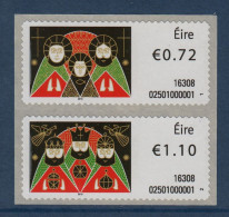 EIRE Ireland Irlande, **, Yv D  , Mi ATM 81, 82, S M 77, 78, Noël 2016, - Ungebraucht