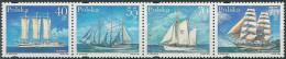 Poland Stamps MNH ZC.3429-32 Pas: Seagoing Yachts (strap) - Ungebraucht