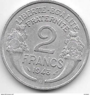 France 2 Francs 1948 B Km 886a.2 Xf - 2 Francs