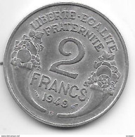 France 2 Francs 1949 B Km 886a.2 Xf+ - 2 Francs