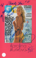 Karolina Kurkova Supermodel Giant 12x8 Hand Signed GG Vogue Photo - Attori E Comici 