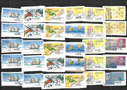 ESPAGNE Lot De 65 Timbres De Distributeurs Sur Fragments. Voir Scans - Machine Labels [ATM]