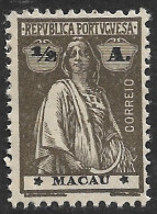 Macao Macau – 1913 Ceres Type 1/2 Avos Mint Stamp - Nuovi