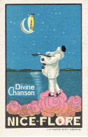 Carte Parfum DIVINE CHANSON De NICE-FLORE - Vintage (until 1960)