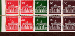 Heftchenblatt Bund 17 Brandenburger Tor (1)  MNH **postfrisch Neuf - 1951-1970