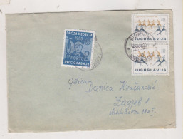 YUGOSLAVIA 1960 SIBENIK   Nice  Cover To ZAGREB , Postage Due Charity Stamp - Cartas & Documentos