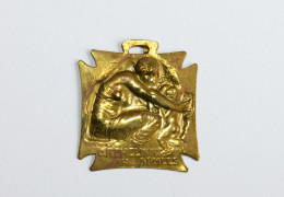 MEDAILLE PATRIOTIQUE GUERRE MONDIALE 14-18 ORPHELINAT DES ARMEES Par LALIQUE WWI / MILITAIRE MILITARIA MEDAL (0901.4) - Francia