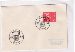 Sweden 1958 Cover: Football Fussball Soccer Calcio; FIFA WC 1958 Sweden; Malmö; Day Of West Germany - Northern Ireland - 1958 – Schweden