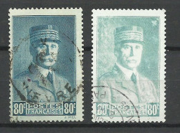 France  N°   471  Pétain   Bleu  Ciel  Oblitéré B/TB    Le  Timbre Type Sur Les Scans Pour Comparer Soldé ! ! ! - Gebraucht