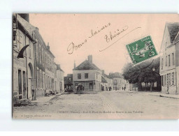 CHEROY : Rue Et Place Du Marché Au Beurre Et Aux Volailles - Très Bon état - Cheroy