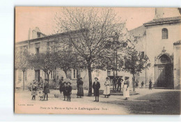 LABRUGUIERE : Place De La Mairie Et Eglise - Très Bon état - Labruguière