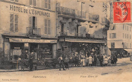 Suresnes         92          Place Henri IV . Hôtel De L'Espérance   Quincaillerie. Imprimerie.   - Molle    (voir Scan) - Suresnes