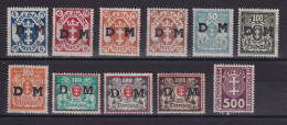 D 750 / ALLEMAGNE DANTZIG LOT NEUF* TIMBRES DE SERVICE - Dienstzegels