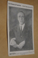 Matteotti 1924,les Crimes Du Fascime,superbe état De Collection,ancienne Photo Carte - Uomini Politici E Militari