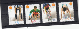 Portugal, (63), Jogos Paraolimpicos Atenas, 2004, Mundifil Nº 3159 A 3162 Used - Used Stamps